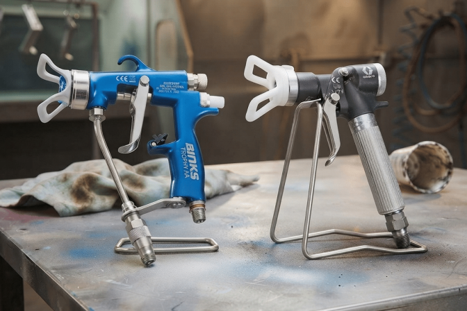 Pistolet airless vs air assisté : comparatif technique pour l’industrie