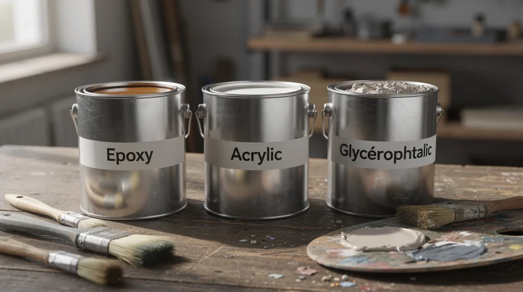 Peinture liquide pour l'acier