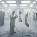 Peinture industrielle pour pièces métalliques
