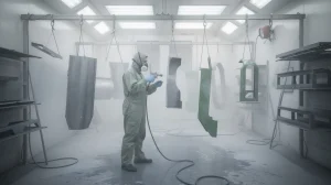 Peinture industrielle pour pièces métalliques
