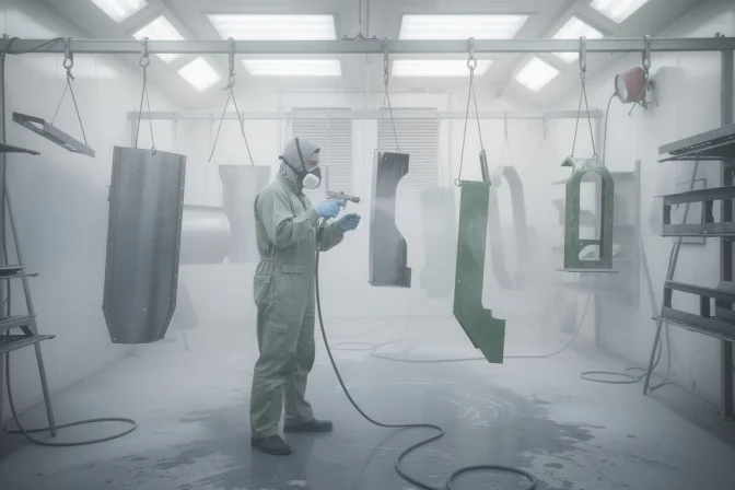 Quelle peinture industrielle pour les pièces métalliques ?